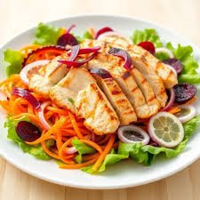 download (10) salada proteica com frango e legumes coloridos.