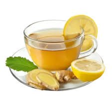 download (18) Chá de gengibre com limão servido em xícara de vidro.