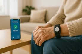 download (7) idoso usando pulseira com sensor de queda