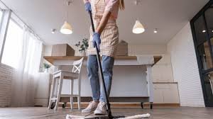 download (4) pessoa caminhando pela casa realizando atividades domésticas