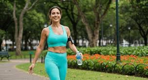 images (9) Mulher caminhando ao ar livre em dia ensolarado