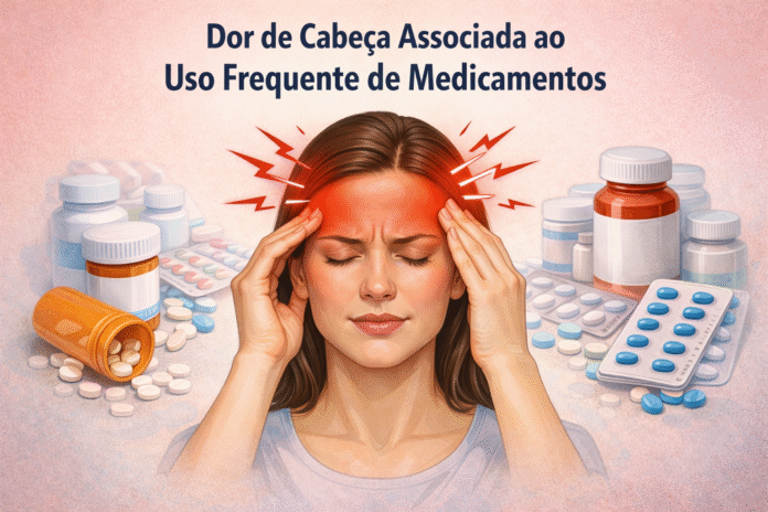 ChatGPT Image 20 de fev. de 2026, 14_02_05 Pessoa segurando a cabeça ao lado de cartelas de analgésico