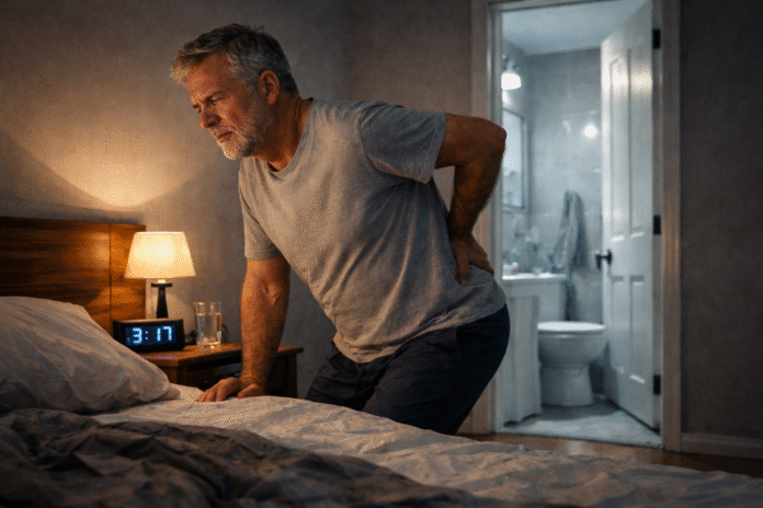 ChatGPT Image 24 de fev. de 2026, 14_49_24 Homem levantando à noite para urinar pode indicar próstata aumentada