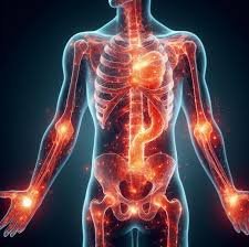 download (17) ilustração médica mostrando inflamação no organismo humano