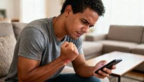 download (7) pessoa segurando o polegar com expressão de dor após usar celular