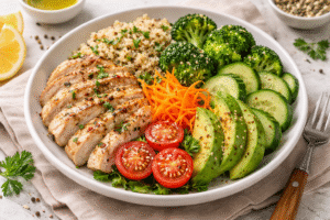 ChatGPT Image 10 de abr. de 2026, 15_35_37 prato saudável equilibrado com vegetais, proteína e carboidrato