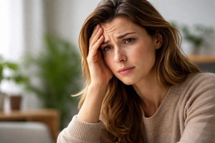 ChatGPT Image 15 de abr. de 2026, 11_29_47 pessoa com expressão de tensão e preocupação segurando a cabeça