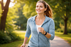 ChatGPT Image 15 de abr. de 2026, 14_15_59 pessoa caminhando ao ar livre com expressão de bem-estar