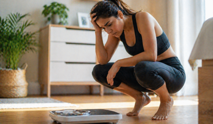 ChatGPT Image 24 de abr. de 2026, 13_19_51 pessoa olhando balança com expressão de frustração