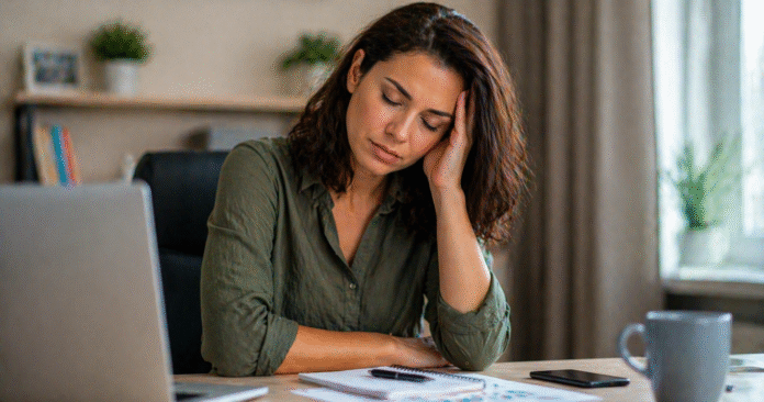 ChatGPT Image 24 de abr. de 2026, 13_42_25 pessoa com expressão de cansaço durante o dia