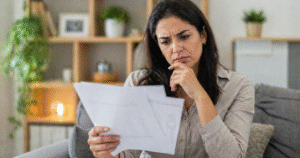 ChatGPT Image 24 de abr. de 2026, 14_23_31 pessoa analisando resultados de exames com expressão pensativa