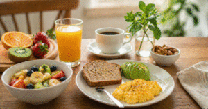 ChatGPT Image 24 de abr. de 2026, 14_28_15 café da manhã simples com frutas, pão e café