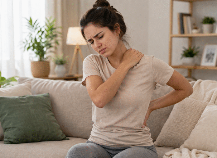 ChatGPT Image 9 de abr. de 2026, 11_08_33 pessoa com expressão de desconforto corporal leve sem dor específica