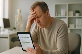 download (7) pessoa analisando exames com expressão de dúvida